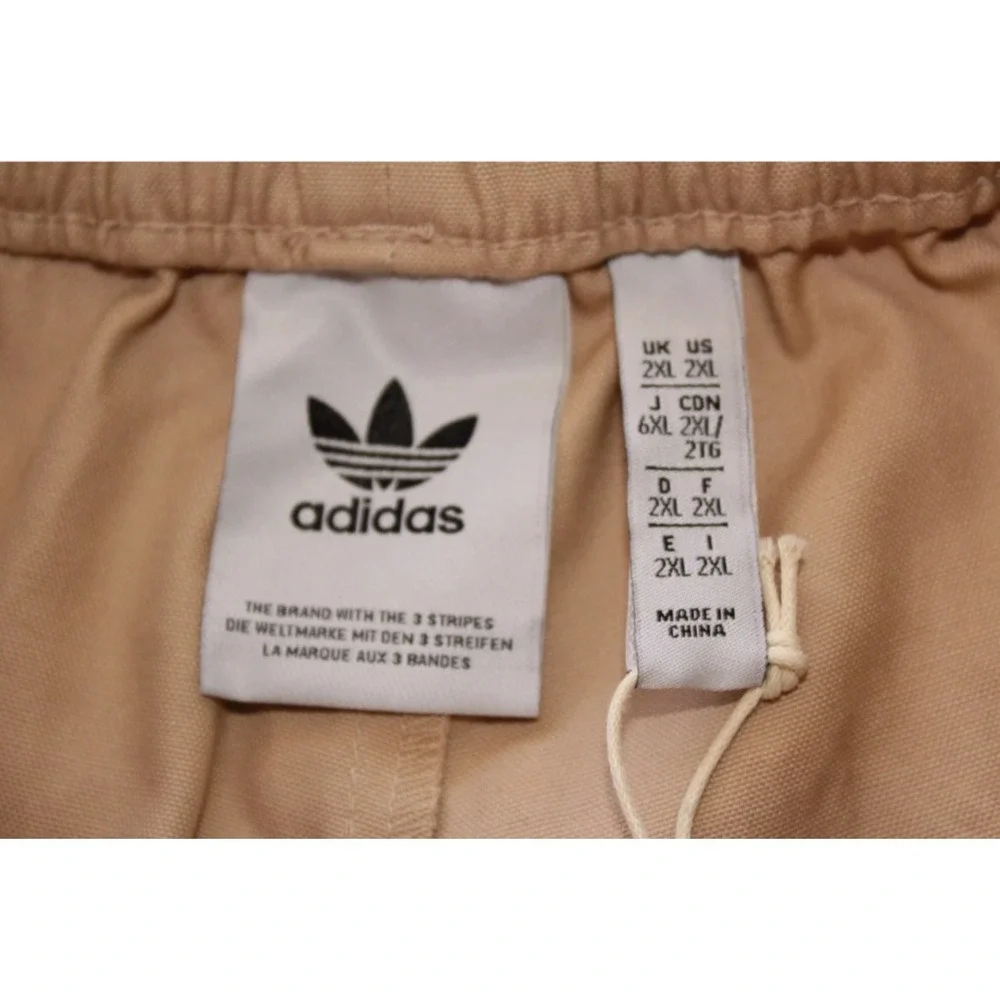 NEW Adidas Originals Chino Pants (IR7584) Relaxed Fit Mens Size 2XL XXL Beige